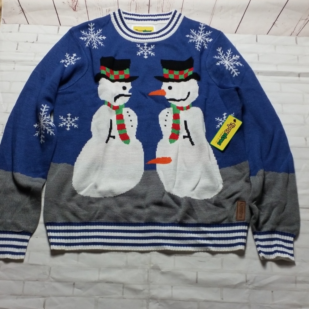 TIPSY ELVES CHRISTMA SWEATER  FOR MEN NWT